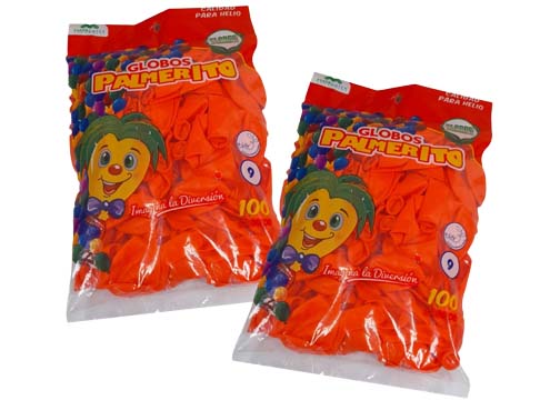 CHIMBOMBA # 9 - NARANJA BOLSA 100 UND